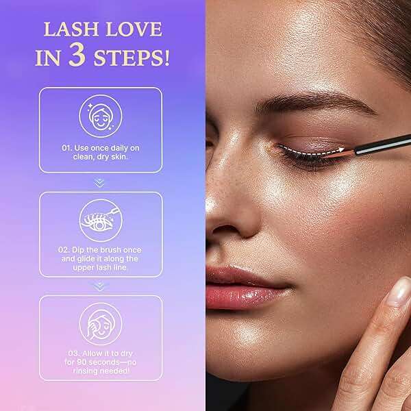 VieBeauti Lash Serum for Eyelash Growth, Prostaglandin Free EyeLash Serum with Peptides for Longer Fuller Thicker Looking Lashes, Vegan & Cruelty-Free, Safe for Sensitive Eyes, 3mL - Image 6