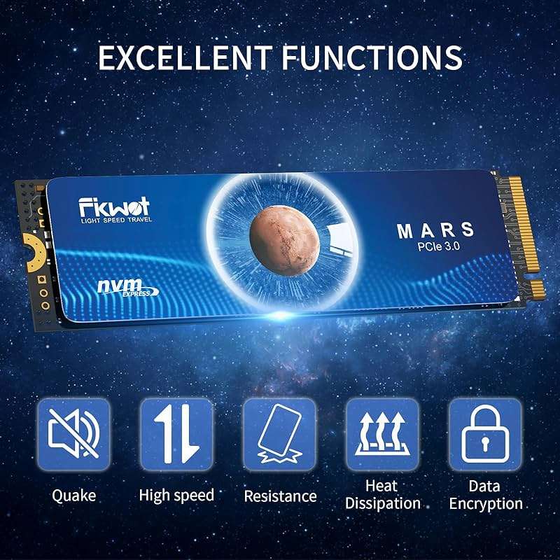 Fikwot FX550 NVMe SSD 2TB M.2 SSD PCIe 3.0×4, Read Up to 3,500 MB/s, M2 2280 Internal Soild State Drive, Compatible with Desktop, Laptop and Mini PC, QLC NAND Flash - Image 6