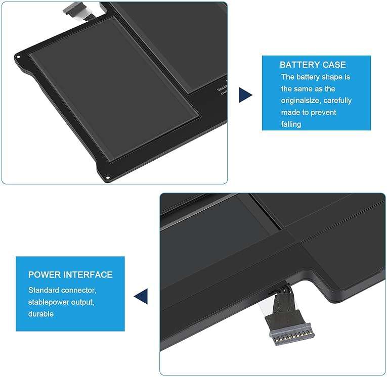 A1405 Laptop Battery for MacBook Air 13 inch A1466 (Mid 2012,Mid 2013,Early 2014, Early 2015,2017) A1369 (Late 2010, Mid 2011 Version) fits A1496 A1377 [EMC :2925, 2469, 2559, 2392, 2632, 3178] - Image 3