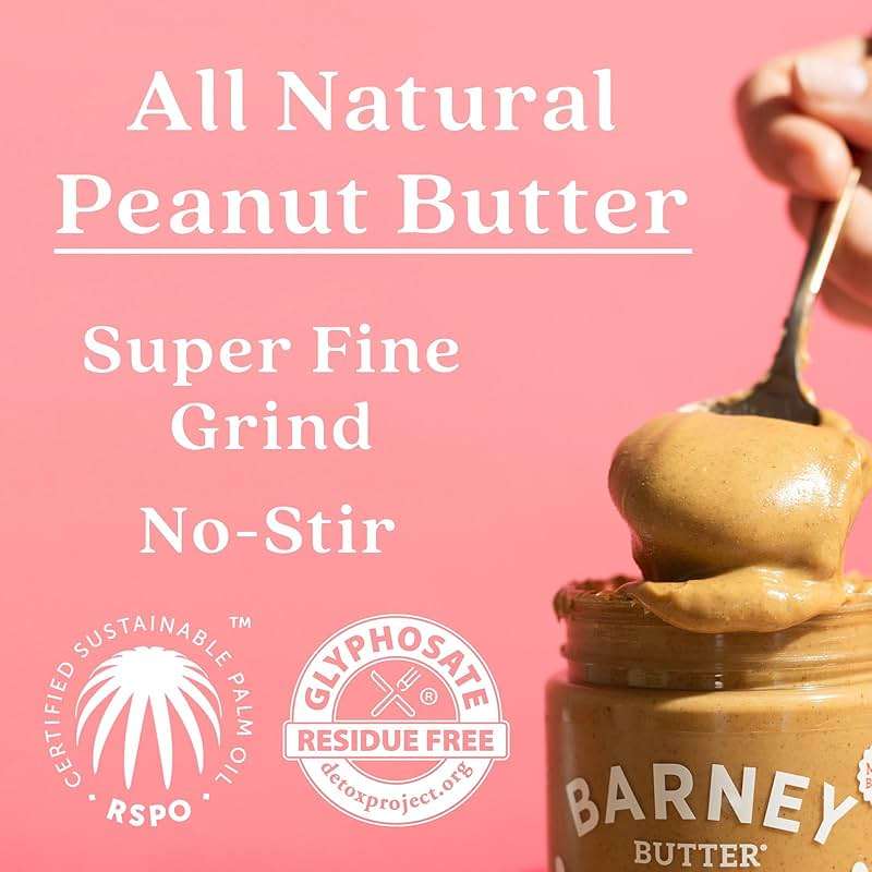Barney Butter Peanut Butter, Smooth, 16 Ounce Jar, Natural, No Stir, Non-GMO, Gluten Free, Keto, Vegan (Pack of 2) - Image 3