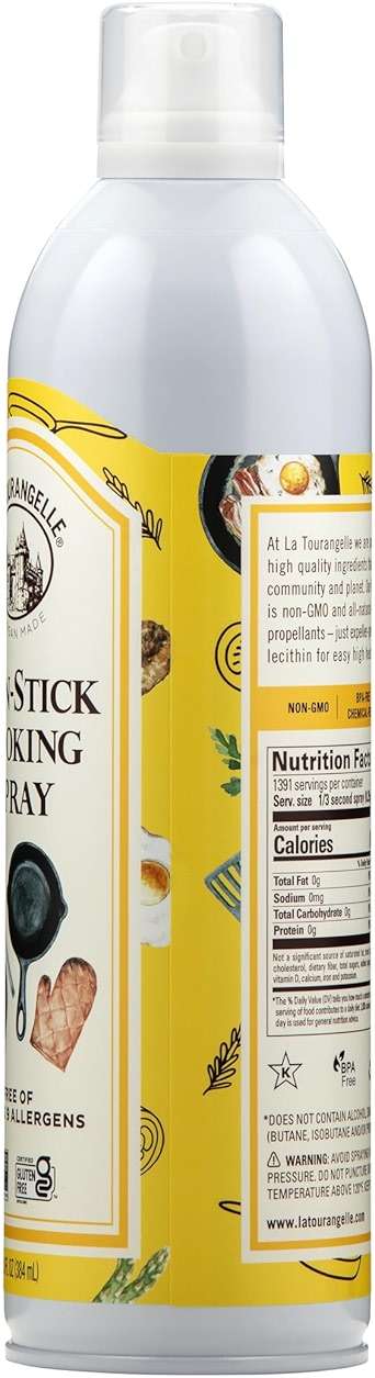 La Tourangelle, Non Stick Cooking Spray, Expeller Pressed Oil, Non Aerosol, For Neutral Flavor, Medium to High Heat, 13 Fl Oz (Pack of 2) - Image 2