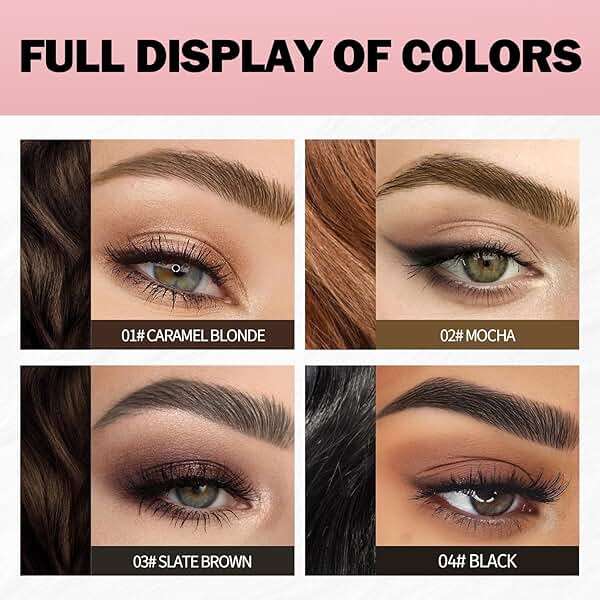 Anglicolor Microblading Eyebrow Pen, Liquid Eyebrow Pen, Square Angled Eyebrow Brush Natural Hair-Like Brow, Long-Lasting, Waterproof Eye brow Pencil for Women and Girls Makeup (01 Caramel Blonde) - Image 4