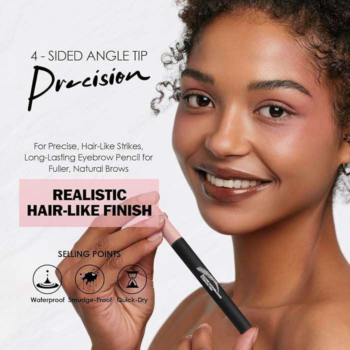 Anglicolor Microblading Eyebrow Pen, Liquid Eyebrow Pen, Square Angled Eyebrow Brush Natural Hair-Like Brow, Long-Lasting, Waterproof Eye brow Pencil for Women and Girls Makeup (01 Caramel Blonde) - Image 7