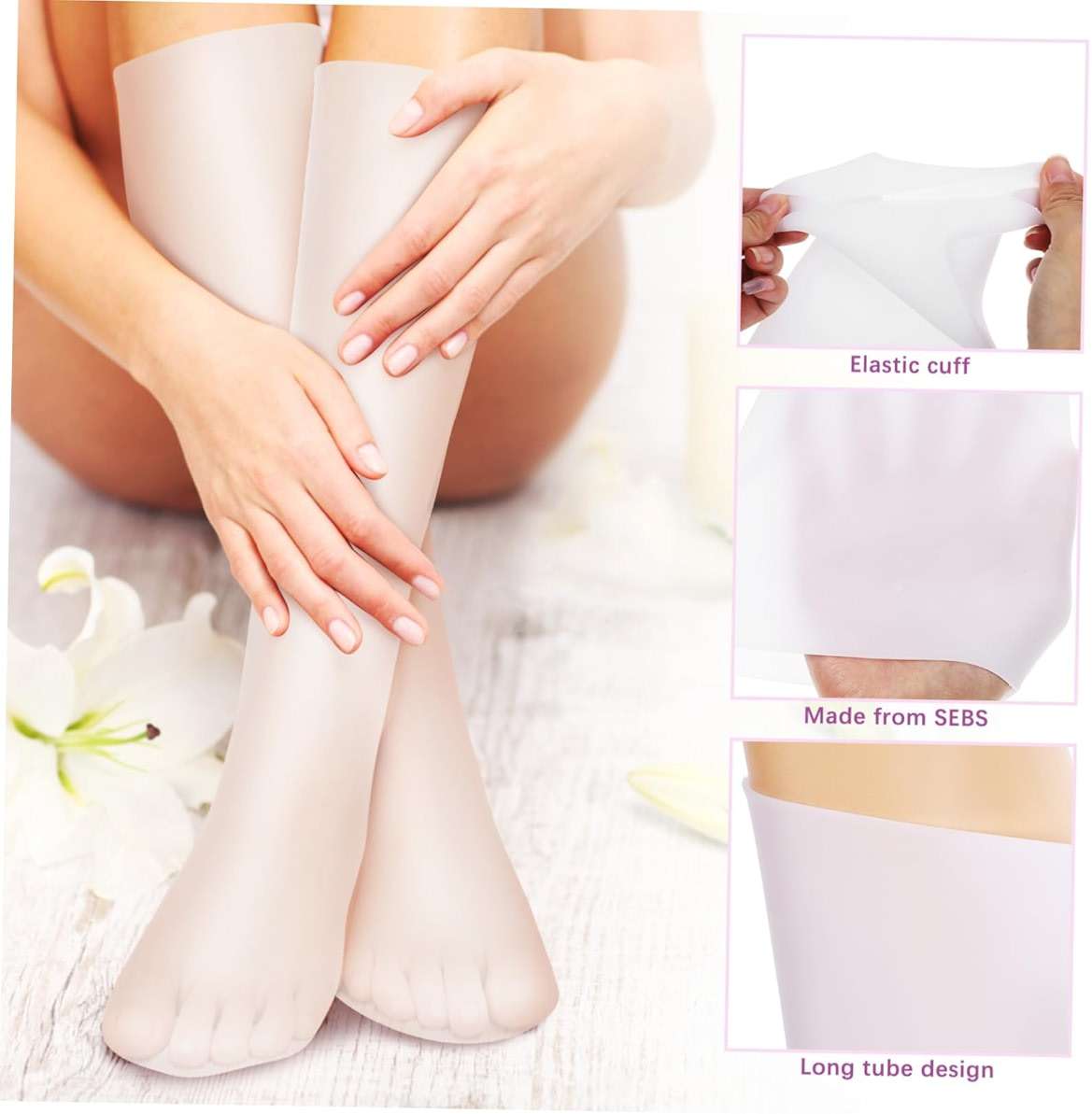 JOINPAYA 1pair Thigh High Socks Men Compression Socks Varicose Veins Treatment for Legs - Image 7