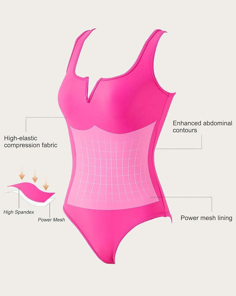 SUUKSESS Women Sexy Tummy Control One Piece Swimsuits High Cut Bathing Suit 2026 - Image 2
