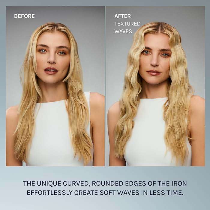 Bio Ionic 10X Styling Iron, Hair Straightener with 1" Sonic Vibrating Plates, Flat Iron with Ion Generating Mineral Complex, Versatile Styler for Wavy & Straight Hairstyles - Image 6