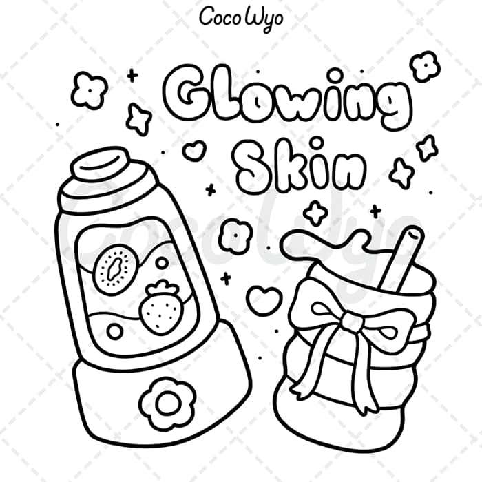 Self-Care: Relaxing Coloring Book for Girls and Adults with Cute and Easy Illustrations - Image 8