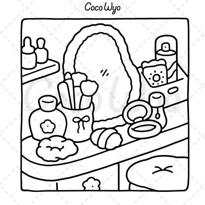 Self-Care: Relaxing Coloring Book for Girls and Adults with Cute and Easy Illustrations - Image 9