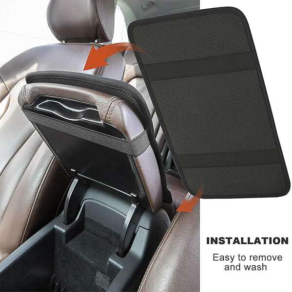 HYDJLXA Please Don't Do Coke in The Bathroom Car Center Console Cushion Pad,Waterproof Armrest Seat Box Cover Protector,Comfortable Car Decor Accessories Fit for Most Cars, Vehicles, SUVs - Image 5