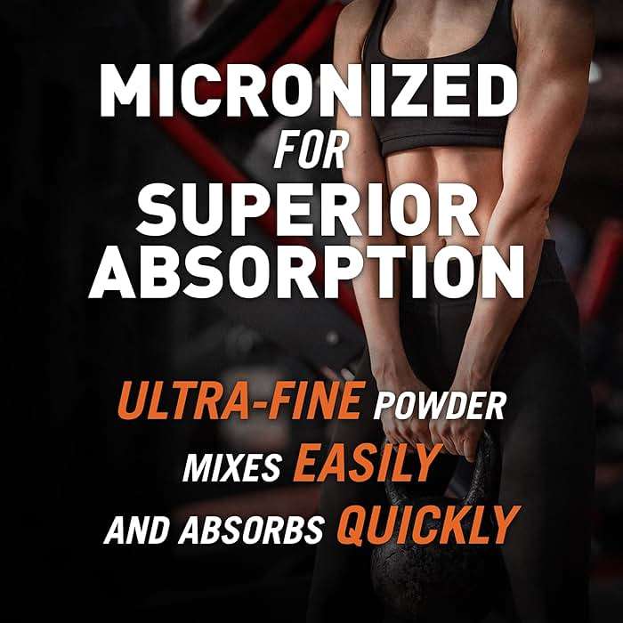 Body Fortress 100% Creatine Monohydrate Powder - Unflavored Micronized Creatine Supplement for Muscle Growth, Strength & Recovery, Pre Workout & Post Workout for Women and Men - 5g Per Scoop - Image 7
