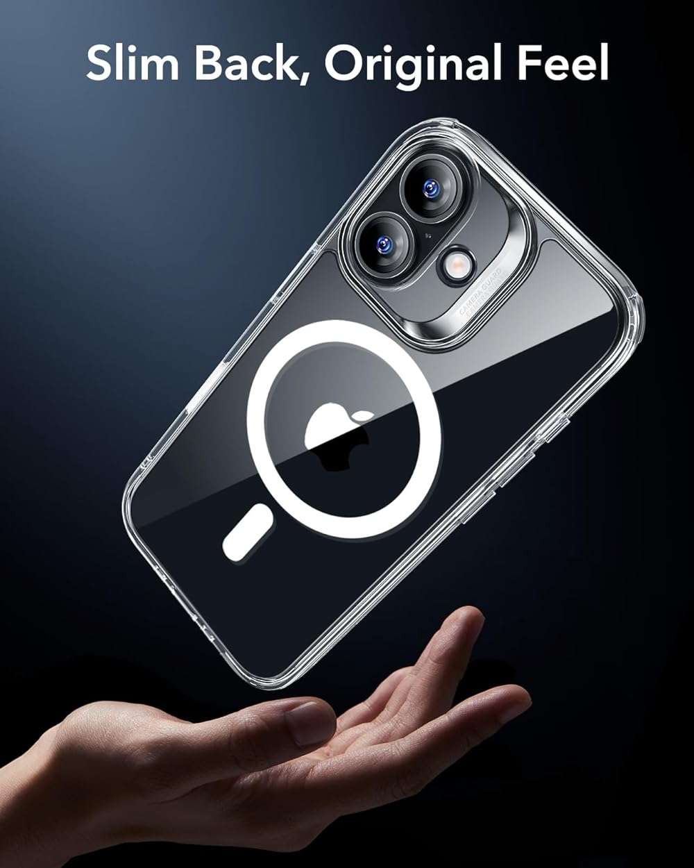 ESR for iPhone 17 Case, Camera Control Cover, Compatible with MagSafe, Shockproof Military-Grade Protection, Magnetic Phone Case for iPhone 17, Classic Hybrid Case, Clear - Image 7
