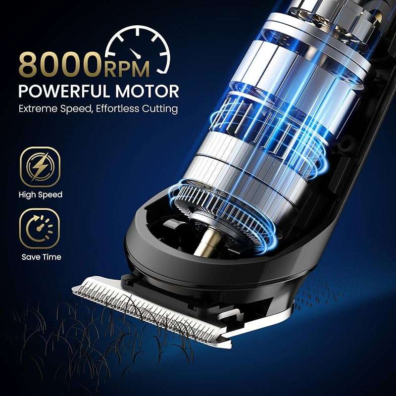 Ufree 3-in-1 Beard Trimmer for Men, IPX6 Waterproof Electric Razor Shaver, Hair Mustache Body Nose Trimmer, Type-C Clippers Husband Father boy Grooming Kit, Birthday Gifts for Men Dad - Image 2
