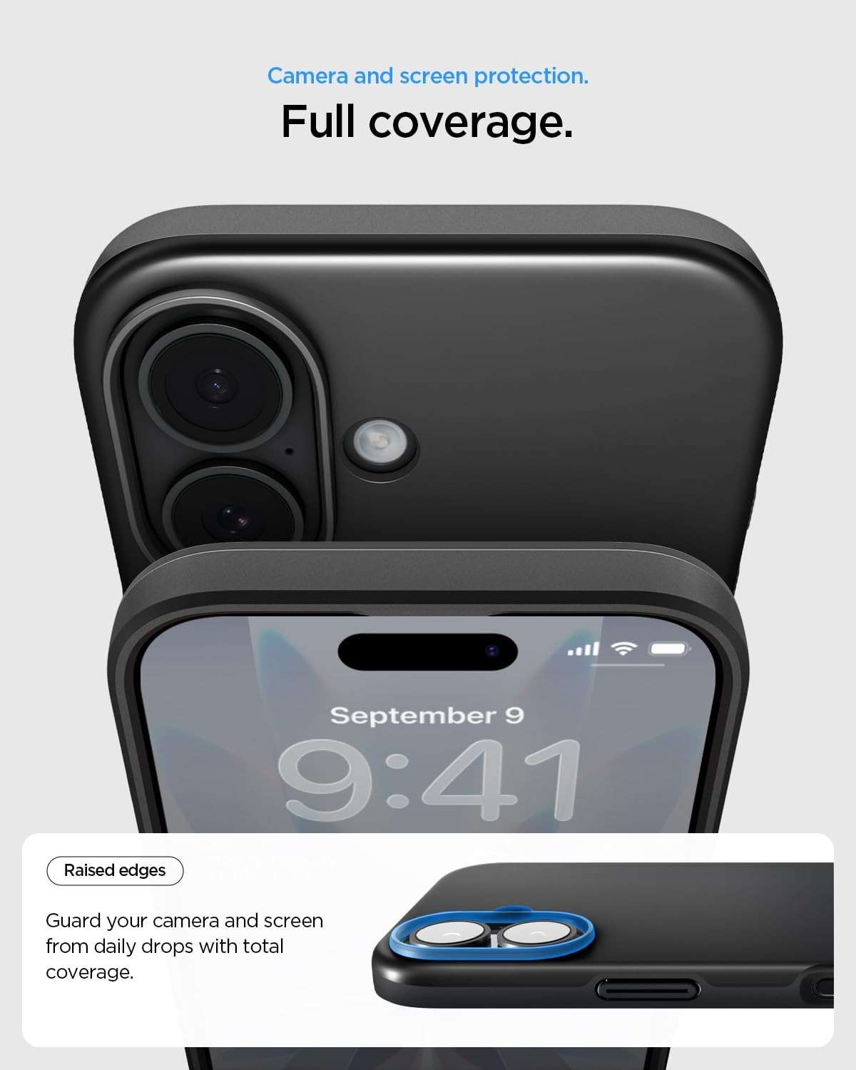 Spigen for iPhone 17 Case, Thin Fit MagFit [TPU Covered Camera Control] [Compatible with MagSafe] - Black - Image 5