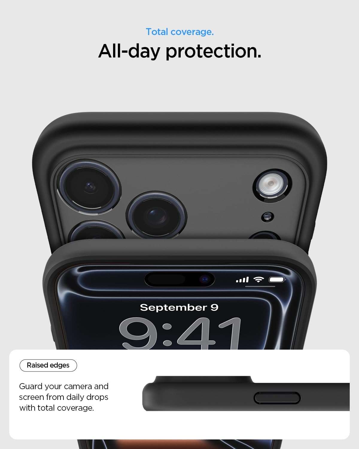 Spigen for iPhone 17 Pro Max Case, Ultra Hybrid MagFit [TPU Covered Camera Control] [Anti-Yellowing] [Compatible with Magsafe] - Frost Black - Image 6