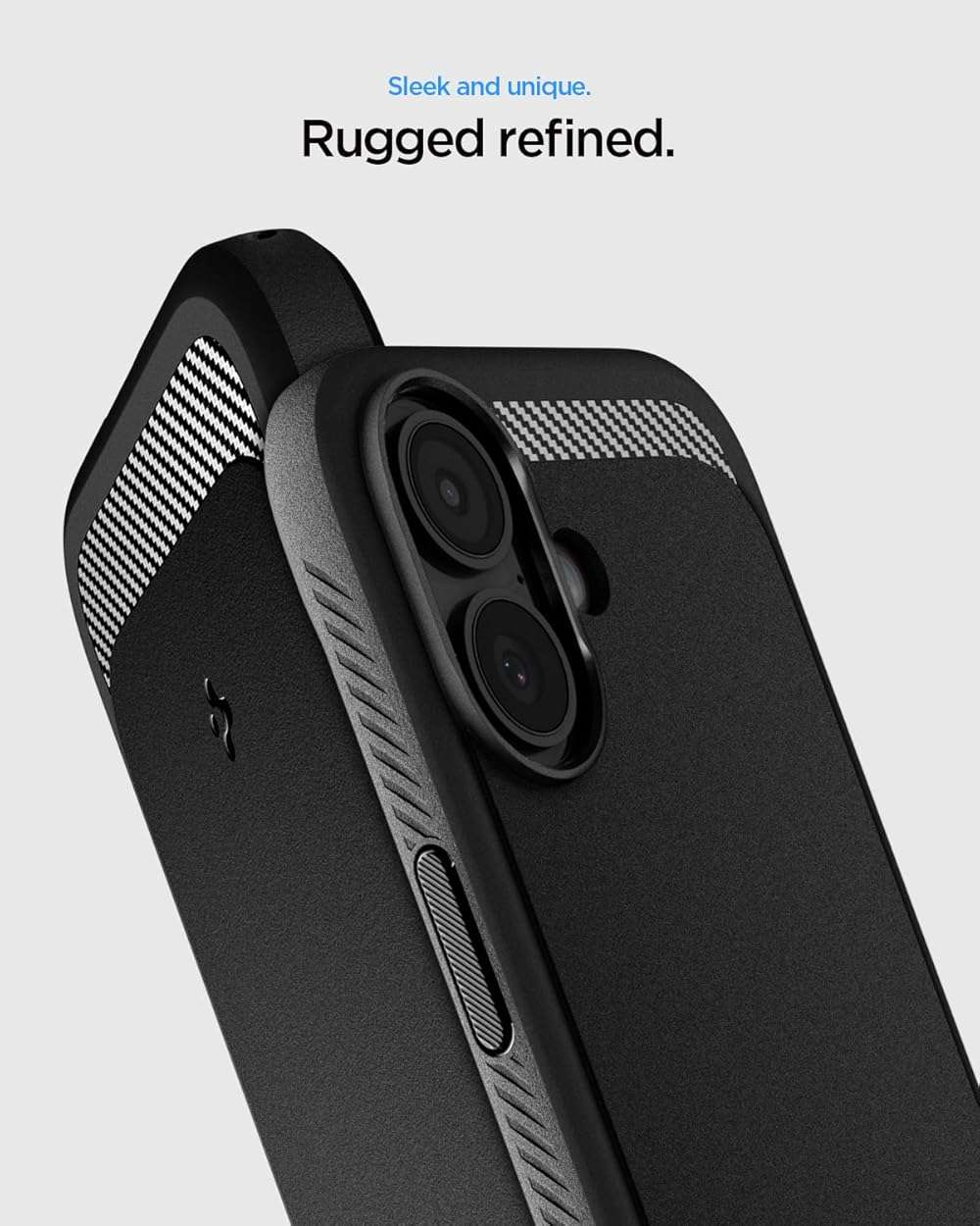 Spigen for iPhone 17 Case, Rugged Armor MagFit [TPU Covered Camera Control] [Compatible with MagSafe] - Matte Black - Image 4
