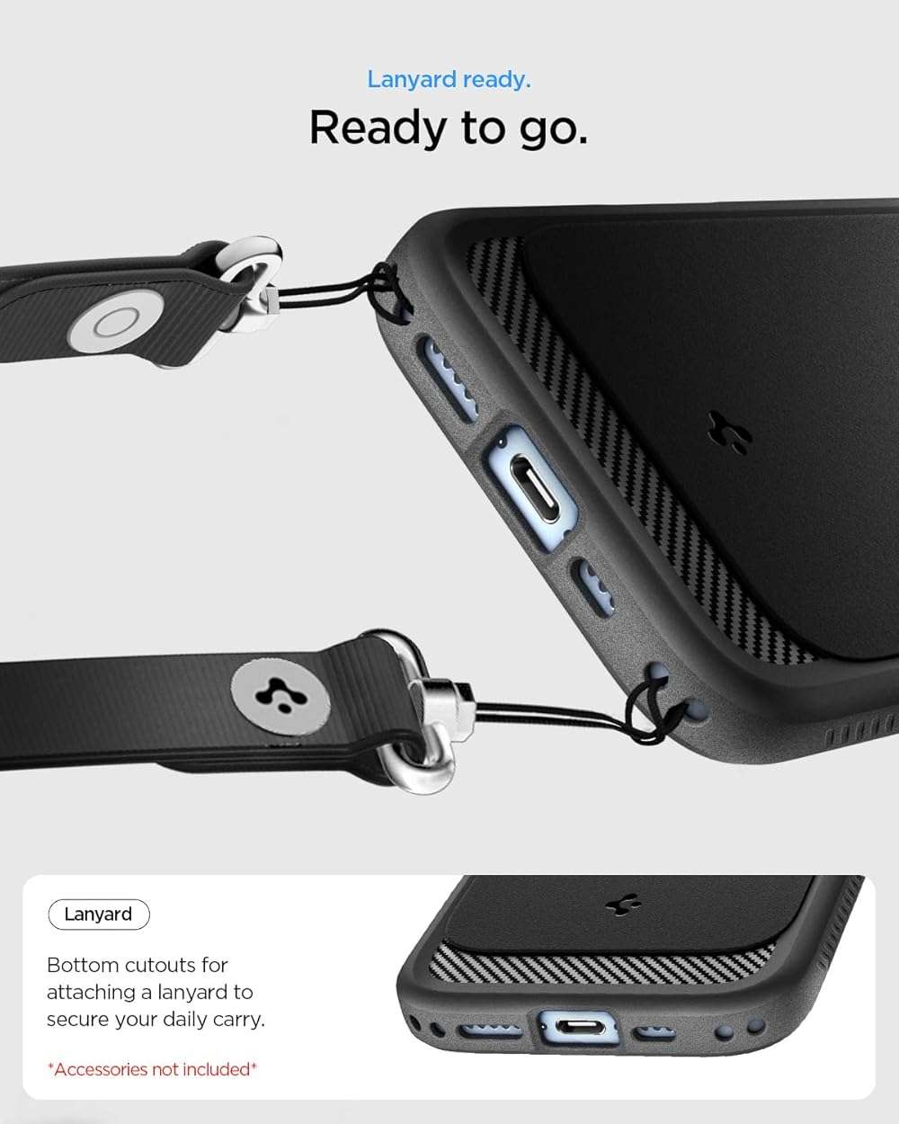Spigen for iPhone 17 Case, Rugged Armor MagFit [TPU Covered Camera Control] [Compatible with MagSafe] - Matte Black - Image 8