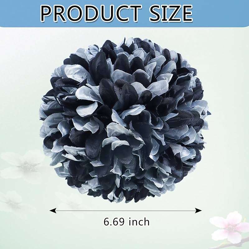 4 Pcs Homecoming Mum Flower 6.7 Inches Artificial Silk Mums Chrysanthemums Homecoming Supplies DIY Crafts for Back to School Homecomings Week Party Decorations - Image 5