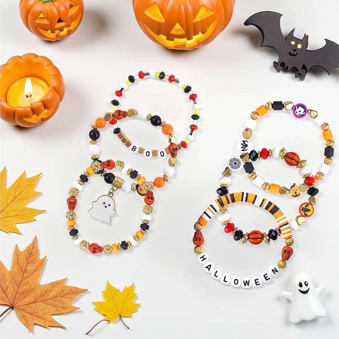 OHOME Halloween Party Favors - 6 Pack HALLOWEEN Bracelets | Halloween Games Treats Toys Gifts Crafts Party Supplies for Kids - Womens Halloween Costumes 2026 | Dresses Shirts Pajamas for Adult - Image 3