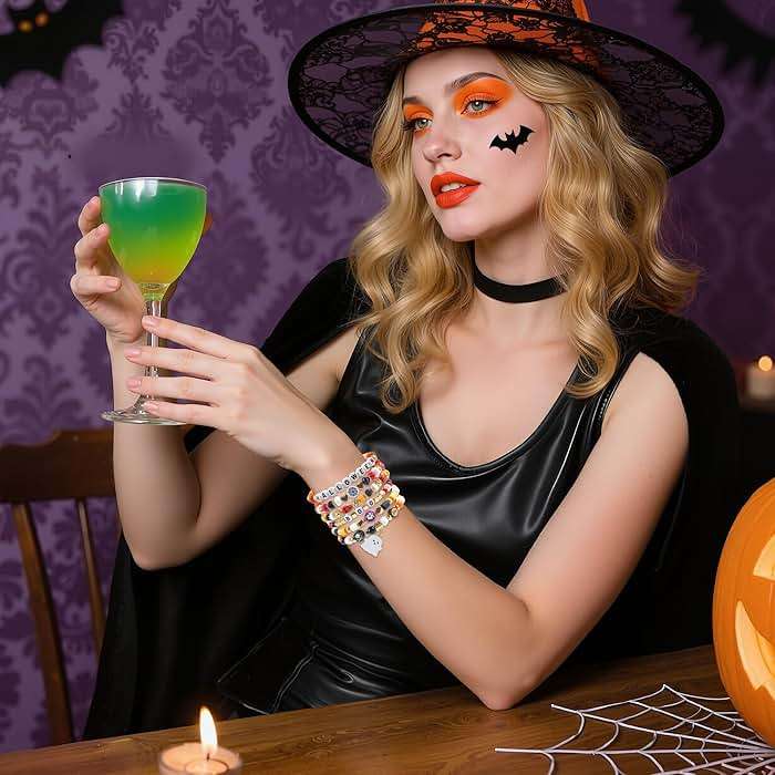 OHOME Halloween Party Favors - 6 Pack HALLOWEEN Bracelets | Halloween Games Treats Toys Gifts Crafts Party Supplies for Kids - Womens Halloween Costumes 2026 | Dresses Shirts Pajamas for Adult - Image 5
