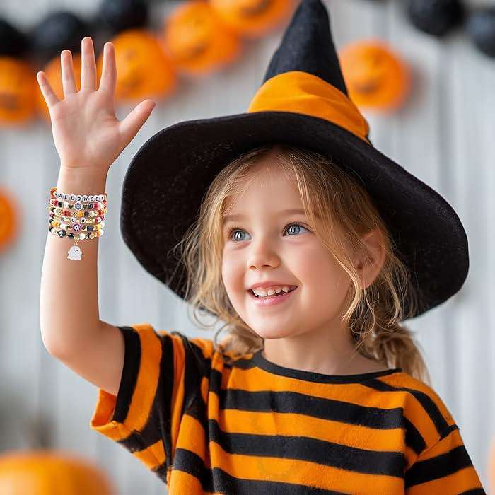 OHOME Halloween Party Favors - 6 Pack HALLOWEEN Bracelets | Halloween Games Treats Toys Gifts Crafts Party Supplies for Kids - Womens Halloween Costumes 2026 | Dresses Shirts Pajamas for Adult - Image 6