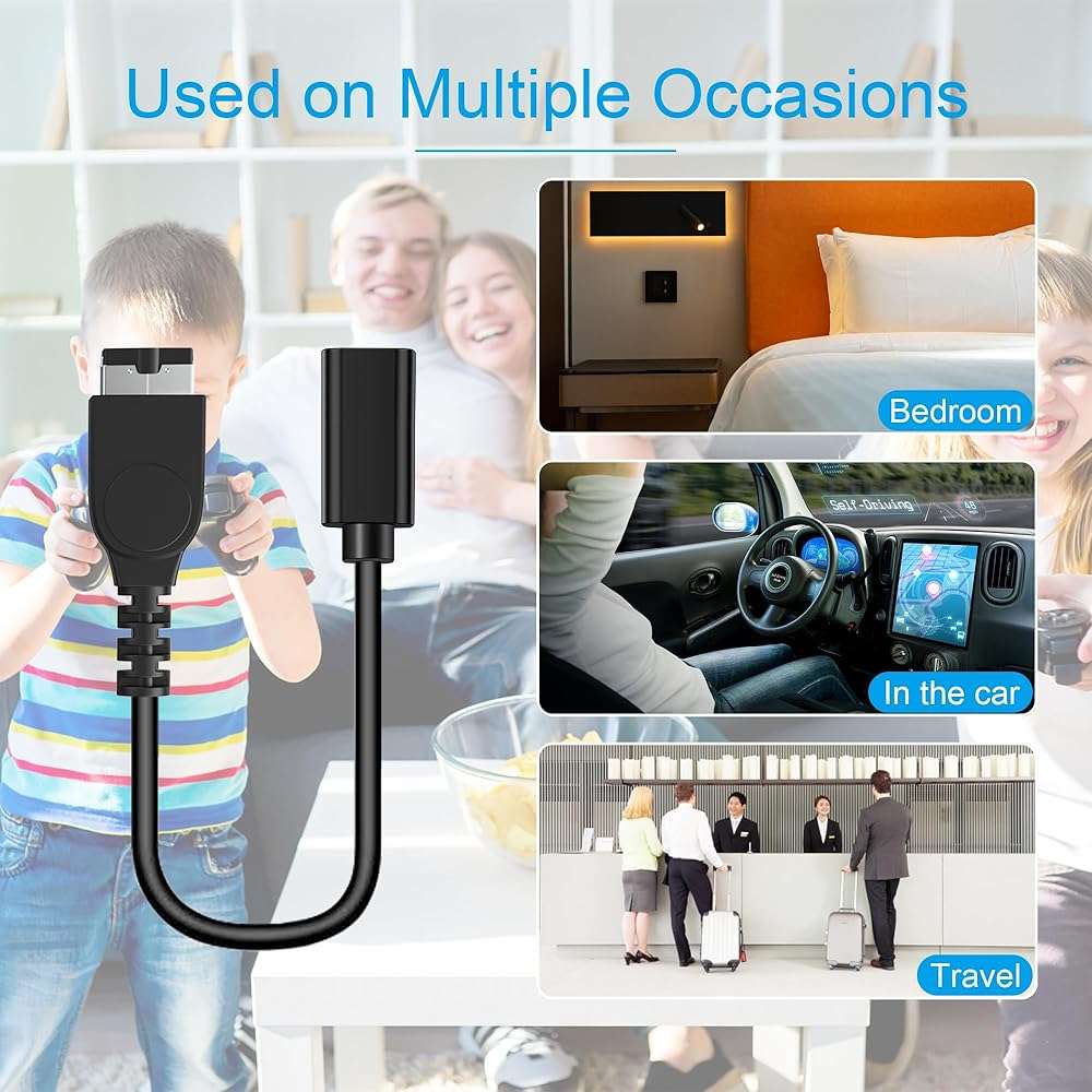 USB-C for Gameboy Advance SP Charger, USB Type C Adapter for Nintendo DS and Game Boy Advance GBA SP Consoles Charging Cable - Image 7