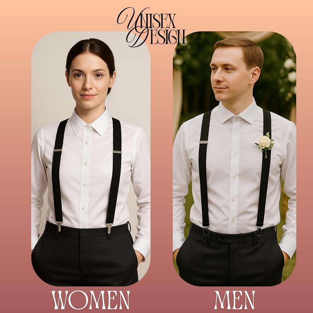 alsat Suspenders for Men Heavy Duty – Adjustable Y-Back Mens Suspenders with Strong Metal Clips - Image 5