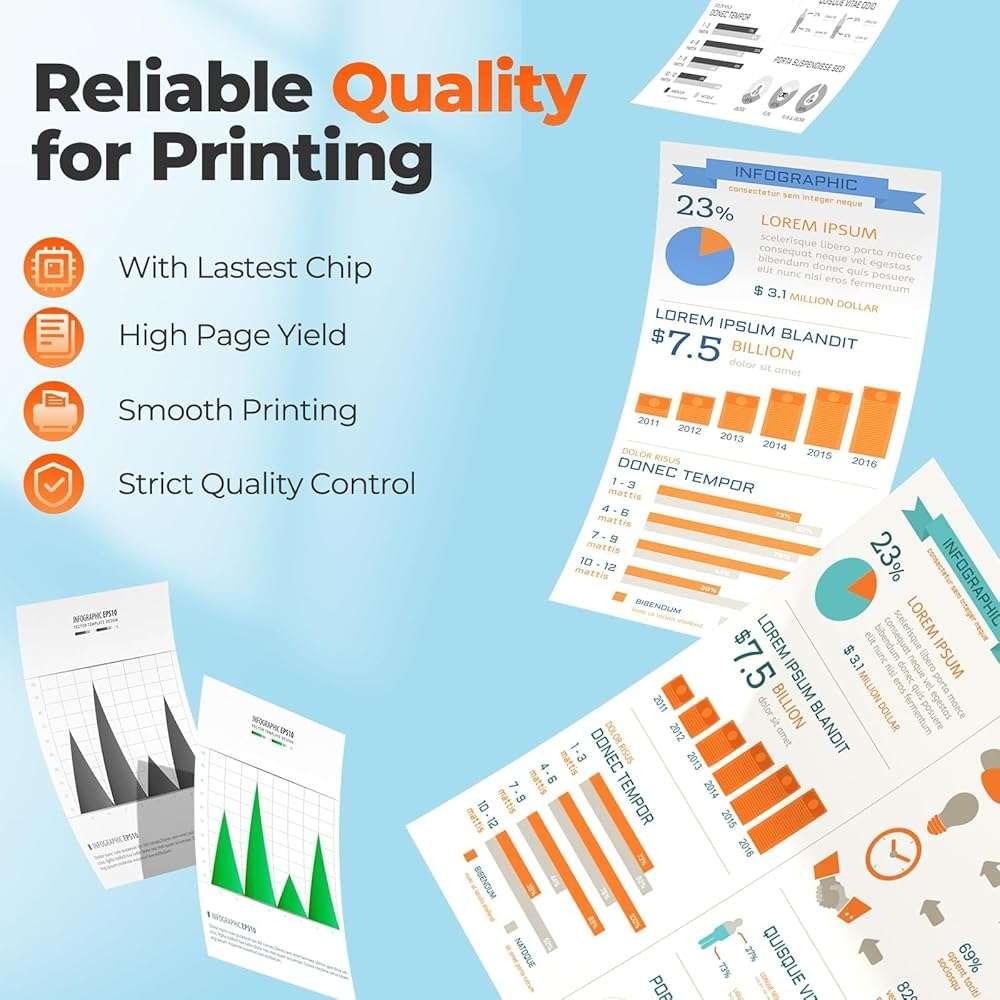 CF258A 58A Toner Cartridges Black (2-pack) for HP 58A 58X CF258X, Laser Jet M404dn M428fdw Toner Cartridges, CF258 for Laser Jet Enterprise M404dn M404dw M404n M428dw M428fdn MFP M304 M406dn M430f - Image 4