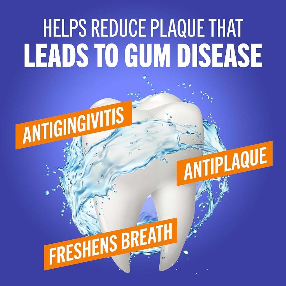 TheraBreath Healthy Gums Oral Rinse, Antigingivitis, Clean Mint Flavor, Dentist Formulated to Help Prevent Gingivitis and Support Gum Health, Alcohol Free, 1 Liter - Image 3