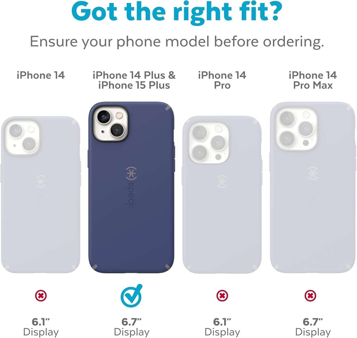 Speck Presidio2 Grip Case for Apple iPhone 14, iPhone 16e, iPhone 17e and iPhone 13 -Polycarbonate, Shock-Absorbent (Pink) - Image 2