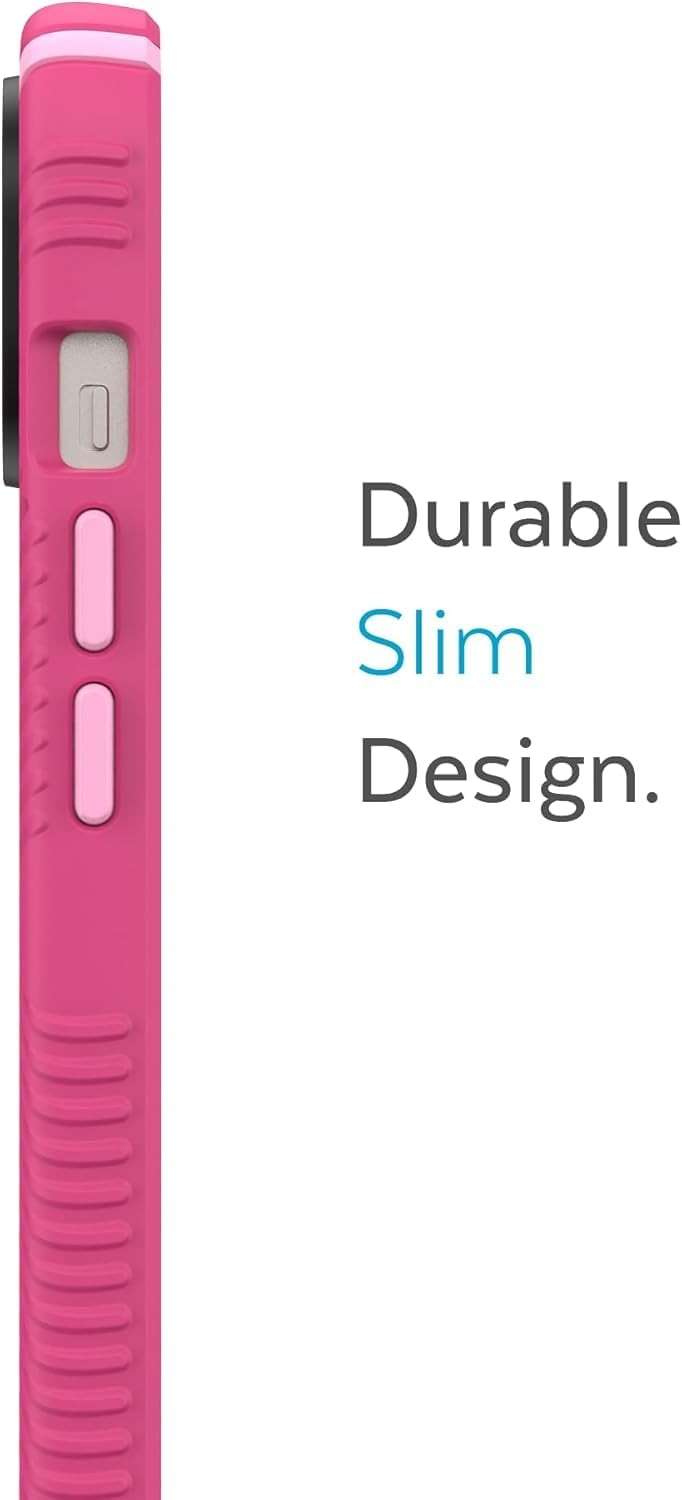 Speck Presidio2 Grip Case for Apple iPhone 14, iPhone 16e, iPhone 17e and iPhone 13 -Polycarbonate, Shock-Absorbent (Pink) - Image 4