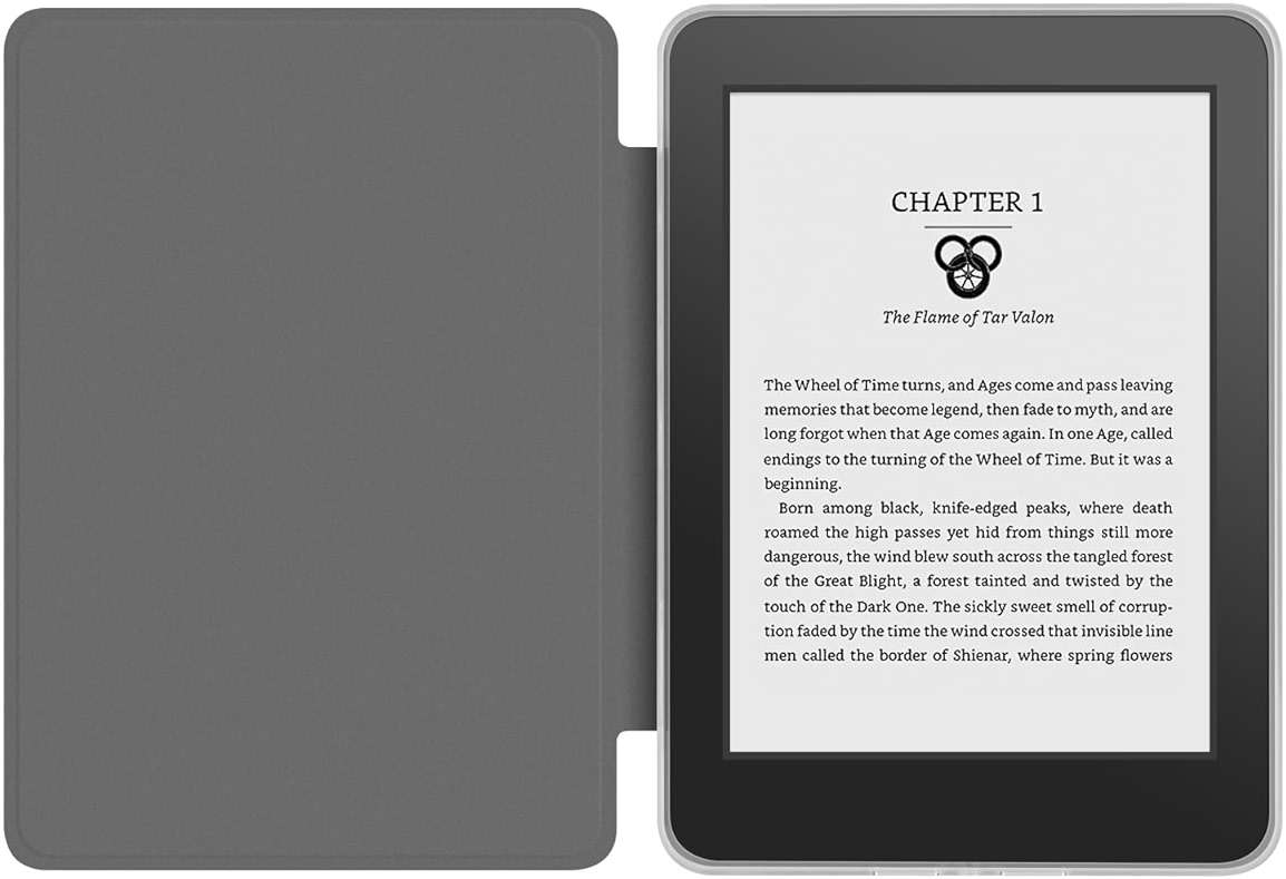 360 Degree Rotating Case for 6.8" Kindle Paperwhite (11th Generation-2021 Release), Detachable Magnetic Design Protective Adjustable Stand Cover Clear Back with Auto Sleep/Wake, Pink - Image 4