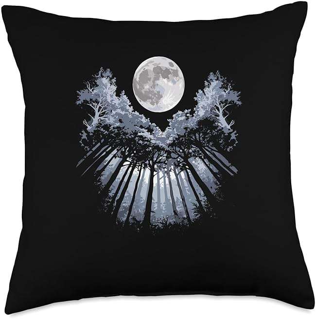 Hang Glider Over Forest Scenic Nature Art Throw Pillow - Image 1
