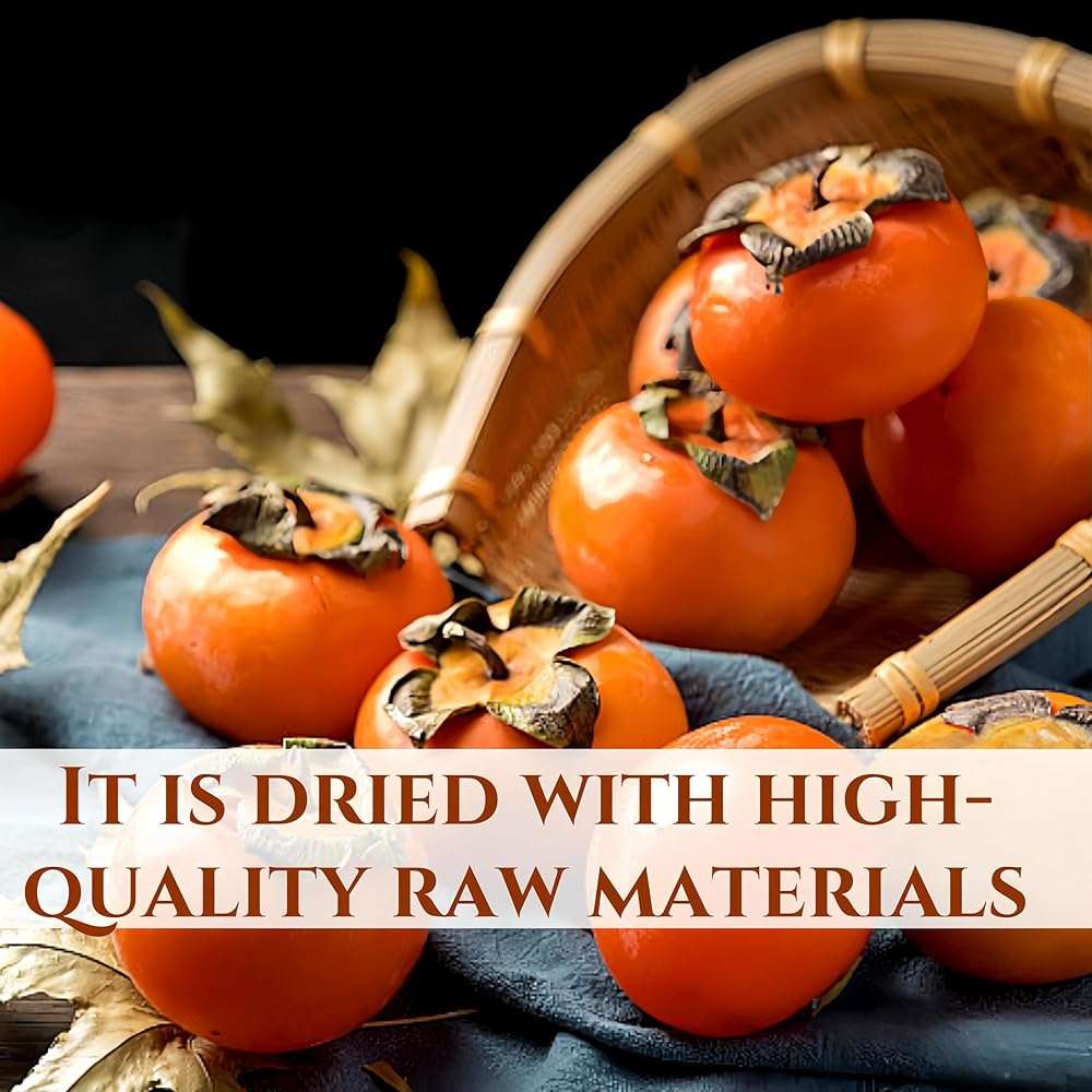 Dried Persimmons - No Sugar Added Snack, 12.35oz, Sun-Ripened Fruit Slices | Resealable Bulk Jar Gluten-Free Dried Fruit Snacks Packs | At Home, Work, or On The Go - Image 2