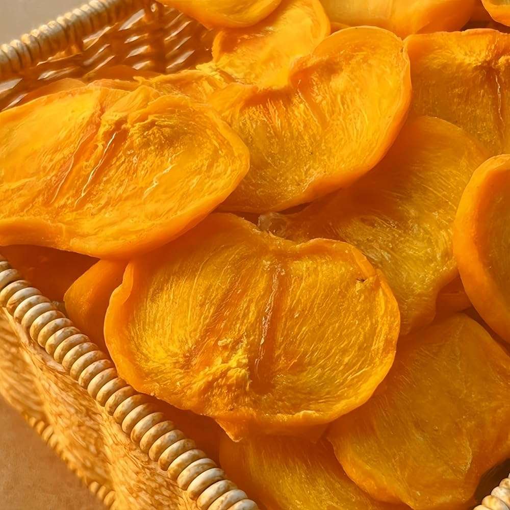 Dried Persimmons - No Sugar Added Snack, 12.35oz, Sun-Ripened Fruit Slices | Resealable Bulk Jar Gluten-Free Dried Fruit Snacks Packs | At Home, Work, or On The Go - Image 4