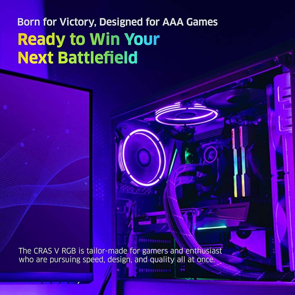 KLEVV CRAS V RGB DDR5 32GB (2x16GB) 6000MHz CL28 SK Hynix A-Die 1.35V Gaming Desktop Ram Memory XMP 3.0 / AMD Expo Ready - White (KD5AGUA80-60B280J) - Image 7