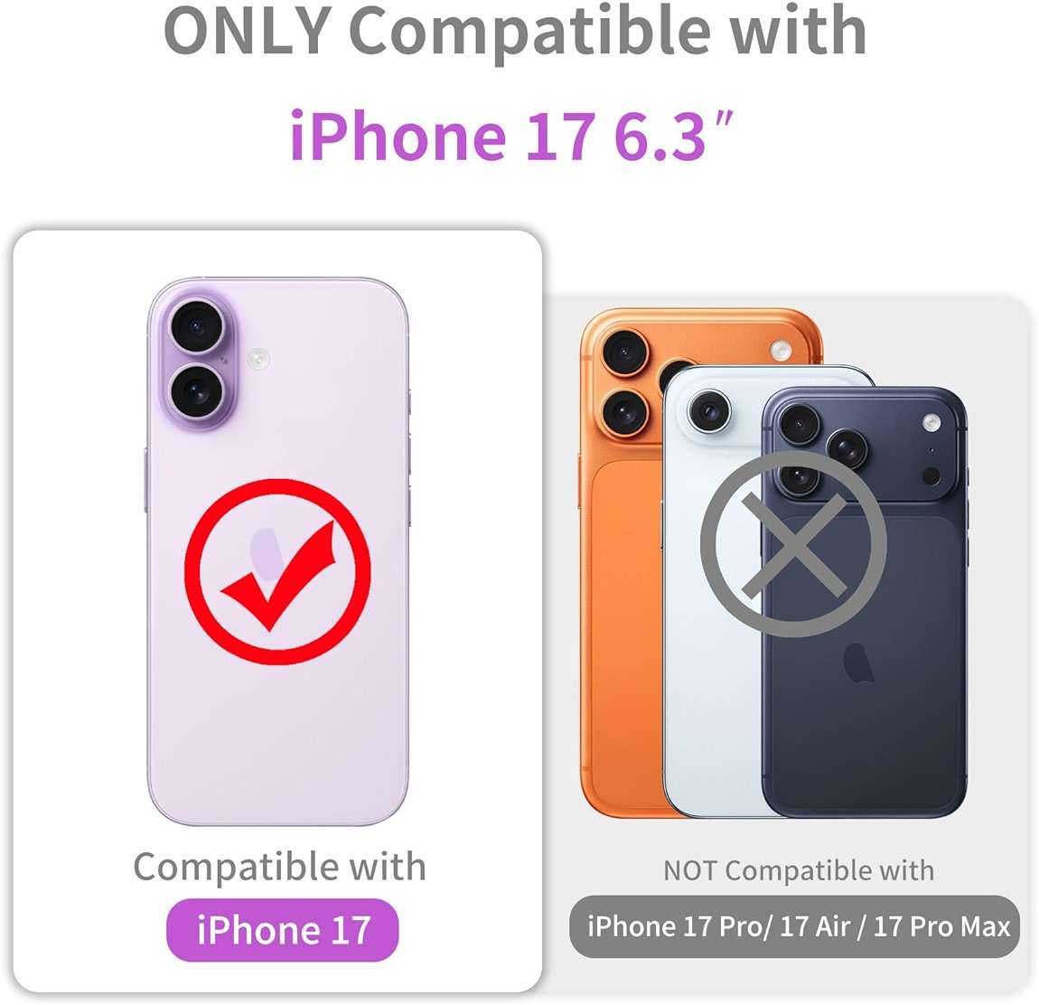 JJGoo Compatible with iPhone 17 Case Clear Glitter, Sparkle Soft TPU Transparent Shockproof Women Girls Slim Bling Sparkly Bumper Cover Phone Cases for iPhone 17 - Image 2
