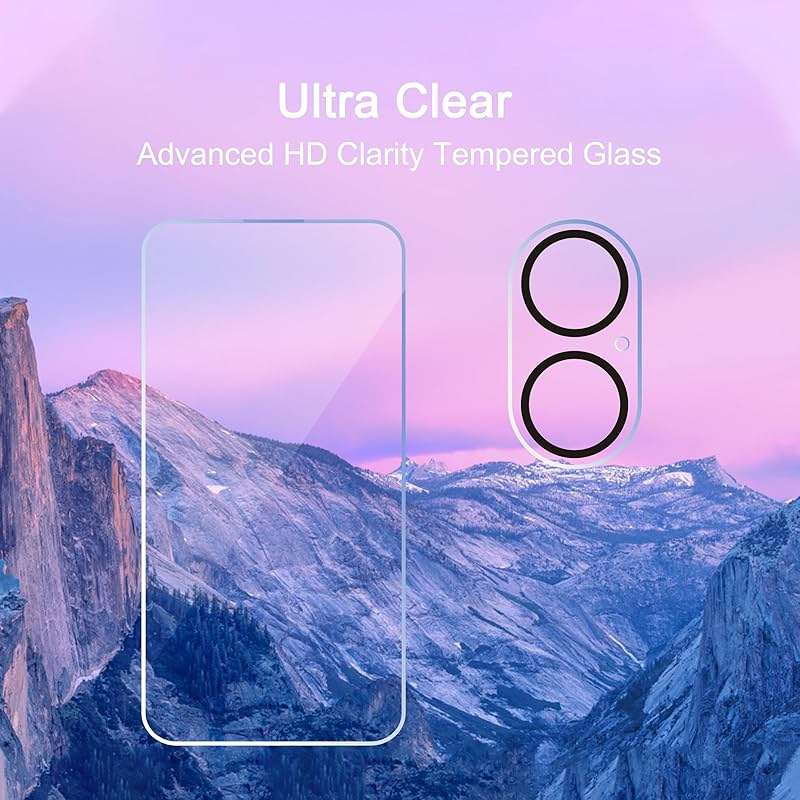 Ailun 3 Pack Screen Protector for iPhone 17 [6.3 inch] + 3 Pack Camera Lens Protector with Installation Frame,Dynamic Island Compatible,Case Friendly Tempered Glass[Not for iPhone 17 Pro/Pro Max/Air] - Image 3