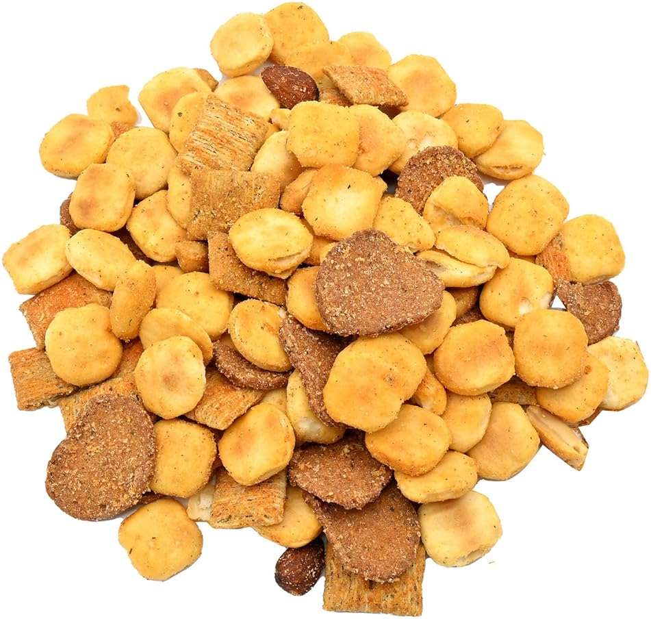 Grab Our Nuts Smoky Ranch Snack Mix 32 Oz Jar - Oyster Crackers, Roasted Peanuts, Whole Wheat Squares, Mini Rye Worcestershire Bagel Chips, Smoke Flavored Almonds - Image 2