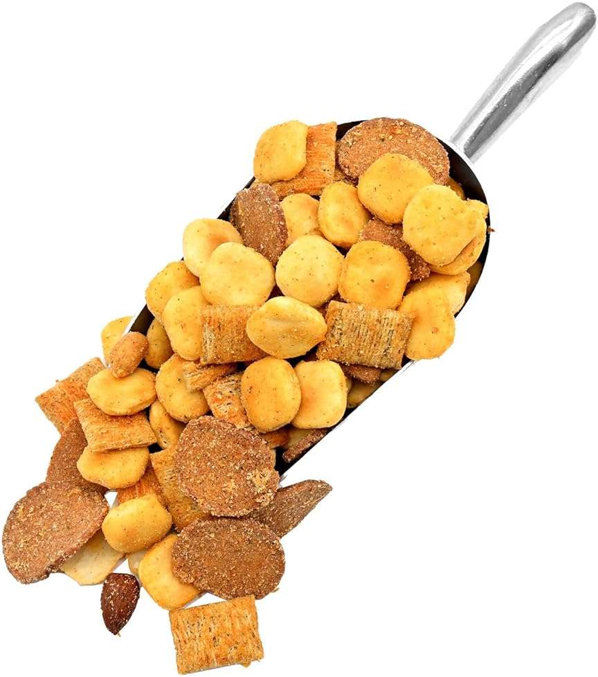 Grab Our Nuts Smoky Ranch Snack Mix 32 Oz Jar - Oyster Crackers, Roasted Peanuts, Whole Wheat Squares, Mini Rye Worcestershire Bagel Chips, Smoke Flavored Almonds - Image 3