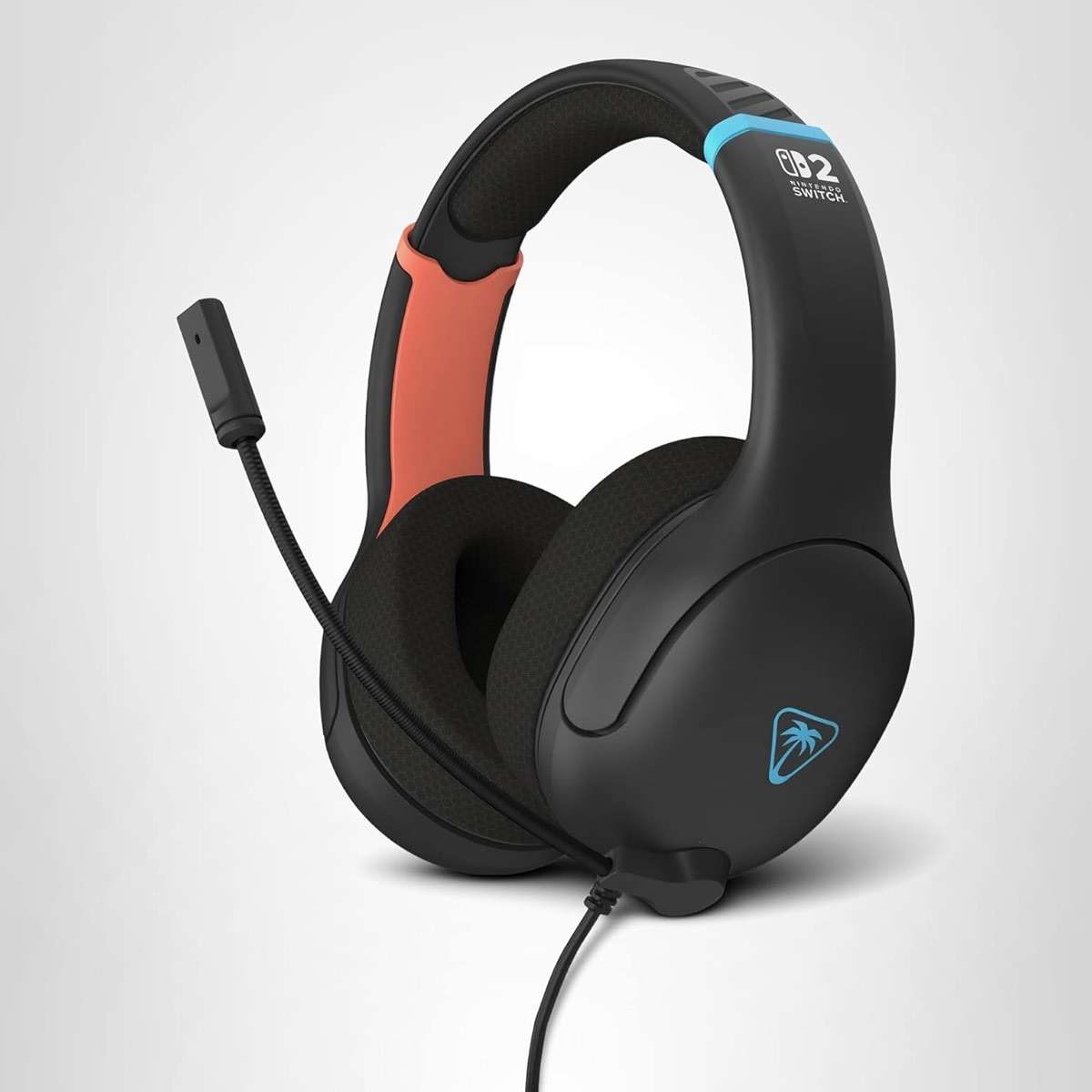 Turtle Beach Airlite Fit Wired Gaming Headset – Officially Licensed for Nintendo Switch 2, Nintendo Switch, Durable, Lightweight, Charcoal Blue/Red - Image 12
