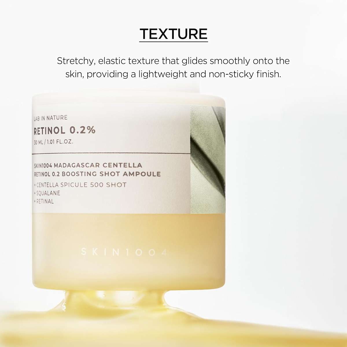 SKIN1004 Retinol 0.2% Boosting Shot Ampoule, Face Serum for Skin Elasticity, Facial Spicule Serum with Retinol & Retinal, Centella Ampoule for Fine Lines & Firmness, Korean Skin Care, 1.01fl.oz / 30ml - Image 7