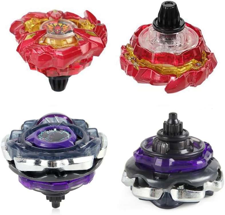 Battling Burst Gyro Toy Set Gift 12 Burst Spinning Tops 2 Two Way Launchers Grip Starter for Boys Children Kids 6 8 10 12+ Battle Game with Portable Box - Image 3