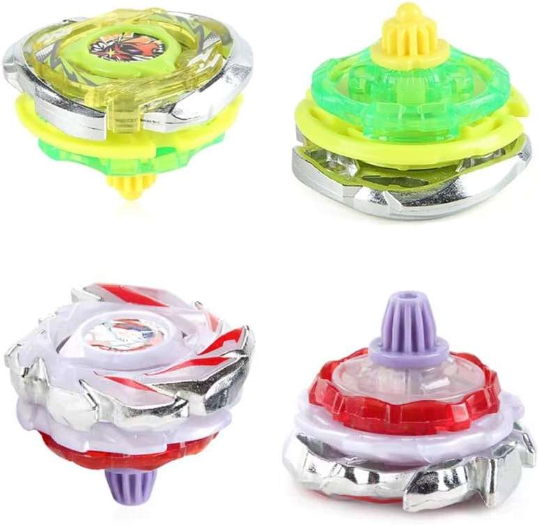 Battling Burst Gyro Toy Set Gift 12 Burst Spinning Tops 2 Two Way Launchers Grip Starter for Boys Children Kids 6 8 10 12+ Battle Game with Portable Box - Image 4
