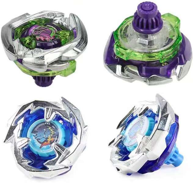 Battling Burst Gyro Toy Set Gift 12 Burst Spinning Tops 2 Two Way Launchers Grip Starter for Boys Children Kids 6 8 10 12+ Battle Game with Portable Box - Image 7