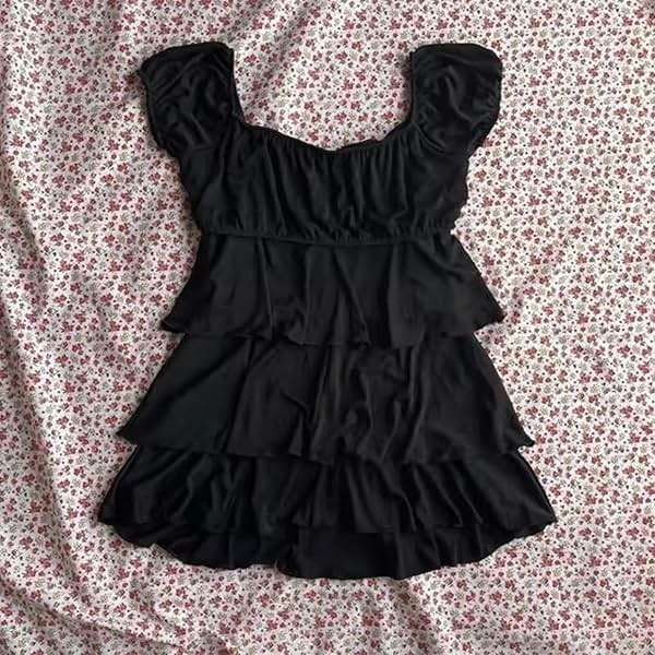 Grunge Emo Goth Shirts Y2k Lace Bow Coquette Babydoll Tops Women Vintage Graphic Tee 2000s Summer Crop Tops - Image 7