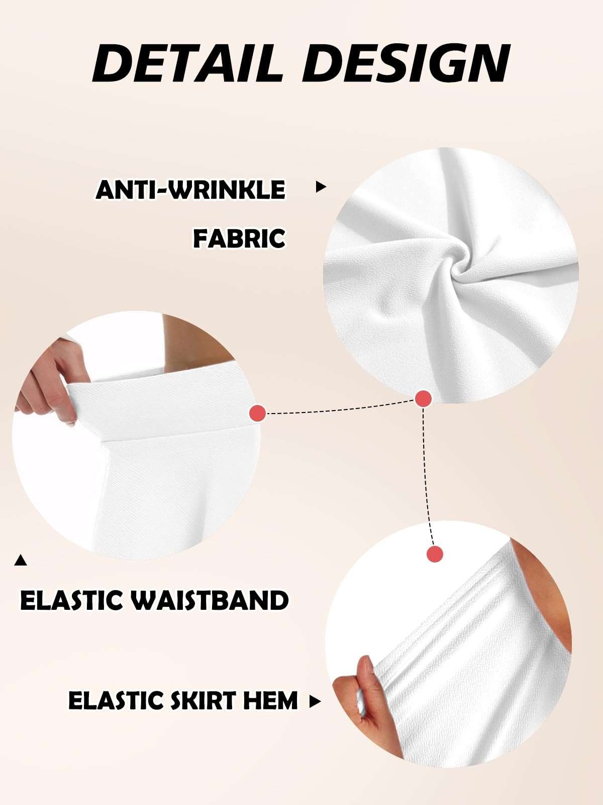 elescat Skirts for Women 2026 Summer Pleated Mini Casual Flowy High Waisted Short Skirt - Image 6