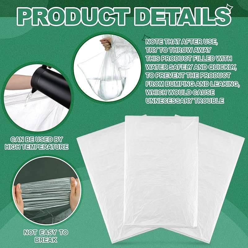 AmazingSpark 400 Pcs Disposable Foot Bath Liners Heavy Duty Thickened Plastic Foot Tub Liner Large Pedicure Spa Bags Portable Clear Bowl Bags for Tub Spa Home Hotel Beauty Salon, 25.6" x 27.5" - Image 4