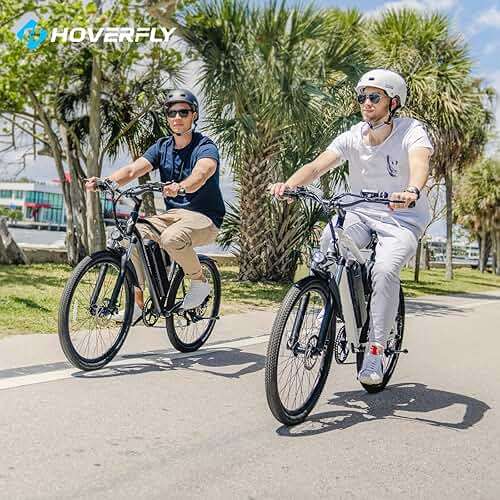 Hoverfly Electric Bike for Adults, 26"/16" Models, 750W/500W Peak Motor, Up to 20/15.5MPH, 48V/36V Removable Battery, Up to 40/28 Miles Range, UL2849 Certified, Electric Bike for Commute/Leisure/Trail - Image 8