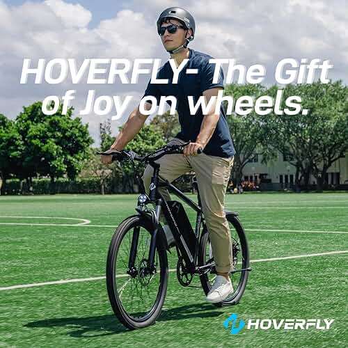 Hoverfly Electric Bike for Adults, 26"/16" Models, 750W/500W Peak Motor, Up to 20/15.5MPH, 48V/36V Removable Battery, Up to 40/28 Miles Range, UL2849 Certified, Electric Bike for Commute/Leisure/Trail - Image 9