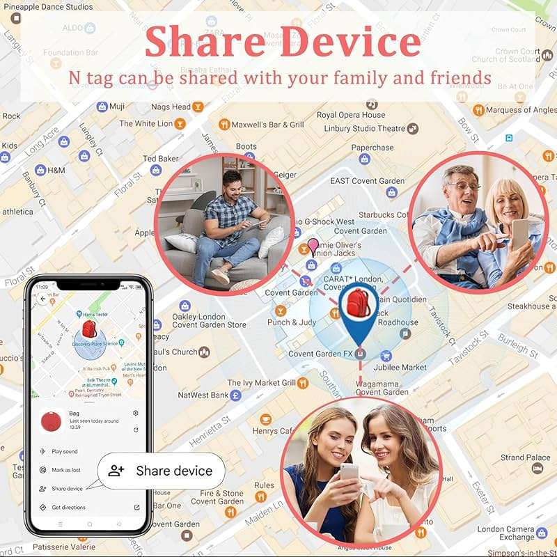Air Tracker Tag for Android or iOS,Android Tracker Tag-4Pack,Dual System Tracker Tags,Compatible with Google's Find Hub and Apple Find My,Replaceable Battery,Item Finder for Keys,Wallet,Luggage,Bags - Image 4